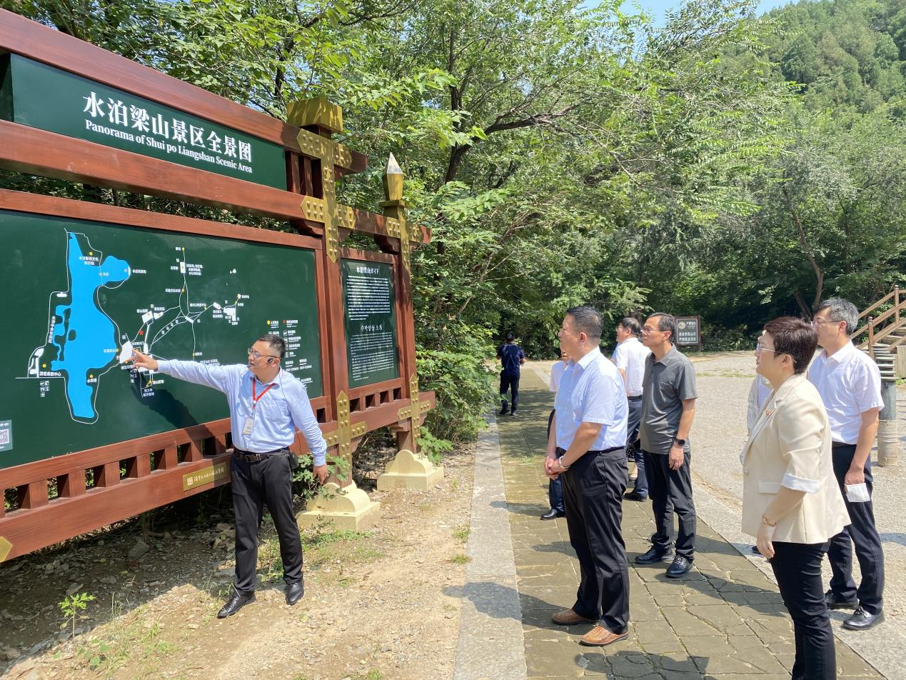 市重点项目挂图作战总指挥部赴曾庙景区、水泊梁山景区督导调研重点景区提升项目